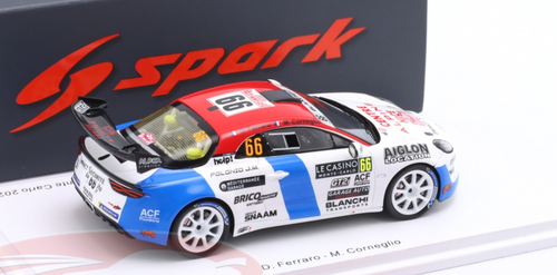 1/43 Spark Alpine A110 Rally RGT No.66 Chazel Technologie  Course 2nd RGT Rally Monte Carlo 2023 D. Ferraro - M. Corneglio Car Model