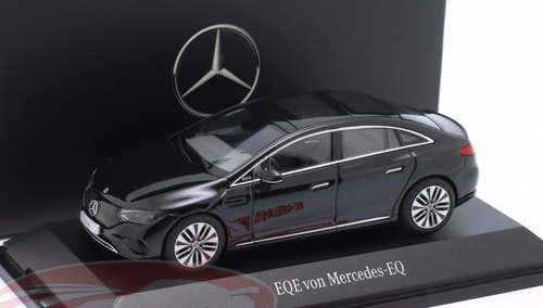1/43 Dealer Edition 2022 Mercedes-Benz EQE (V295) (Obsidian Black) Car Model