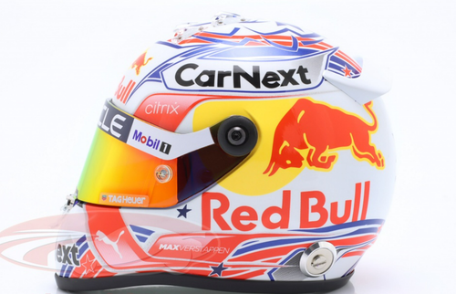 1/2 Schuberth 2022 Formula 1 Max Verstappen Red Bull #1 USA GP Helmet Model