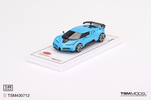 1/43 TSM Bugatti Centodieci Light Blue Sport Car Model