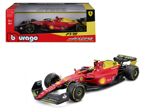 1/18 BBurago 2022 Formula 1 Carlos Sainz Jr. Ferrari F1-75 #55 Car