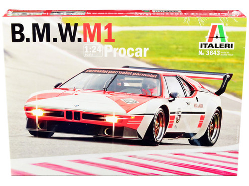 Skill 3 Model Kit BMW M1 Procar #5 Niki Lauda 1/24 Scale Model by Italeri