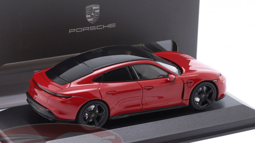 1/43 Dealer Edition 2022 Porsche Taycan GTS (Carmine Red) Car Model
