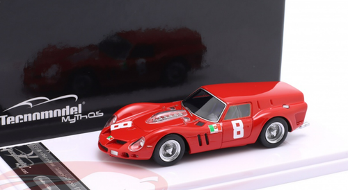 1/43 Tecnomodel 1962 Ferrari 250 GT Breadvan #8 4th Guards Trophy Carlo-Maria Abate Car Model Limited 90 Pieces