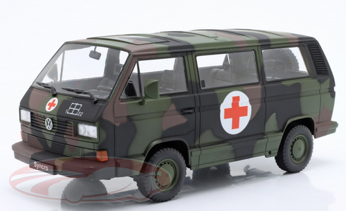 1/18 KK-Scale 1987 Volkswagen VW T3 Bus Syncro German Red Cross