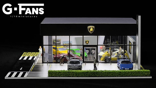 1/64 G-Fans Lamborghini Dealership Diorama (car models and figures NOT included)