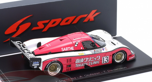 1/43 Spark Cougar C26S No.13 24H Le Mans 1991 J. Dumfries - A. Olofsson - T. Danielsson Car Model