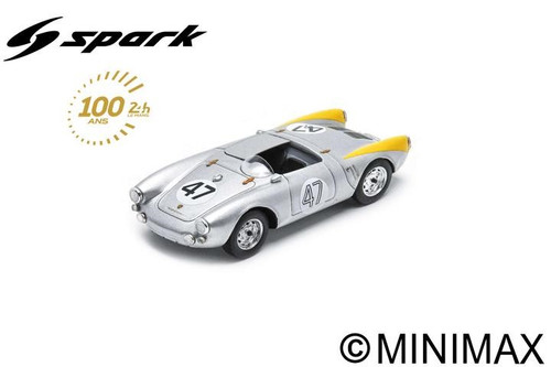 1/43 Spark Porsche 550 No.47 14th 24H Le Mans 1954 Z. Arkus-Duntov - G. Olivier Car Model