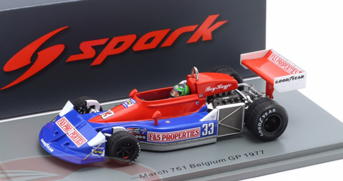 Modellino Spark 1:43 March F1 761B #37 – GP Belgio 1977, Pilota A. Merzario, S7275 - Foto 2