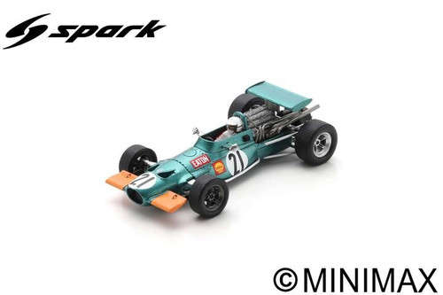 1/43 Spark BRM P139 No.21 South African GP 1970 George Eaton Car Model