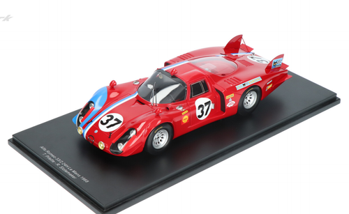 1/43 Spark Alfa Romeo 33 No.37 Test Days Le Mans 1967 Car Model 