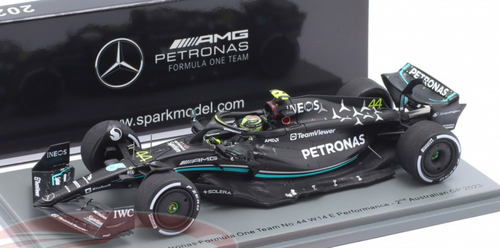 1/43 Spark 2023 Formula 1 Mercedes-AMG Petronas F1 W14 E Performance No.44 Mercedes-AMG Petronas Formula One Team 2nd Australian GP 2023 Lewis Hamilton Car Model
