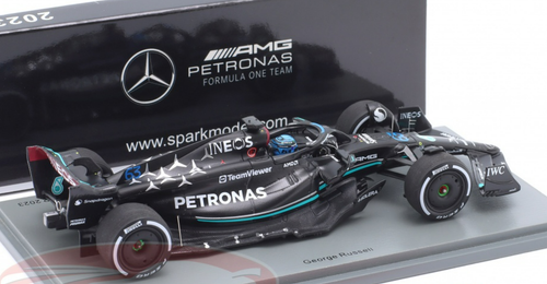 1/43 Spark 2023 Formula 1 Mercedes-AMG Petronas F1 W14 E Performance No.44 Mercedes-AMG Petronas Formula One Team 4th Saudi Arabian GP 2023 George Russell Car Model