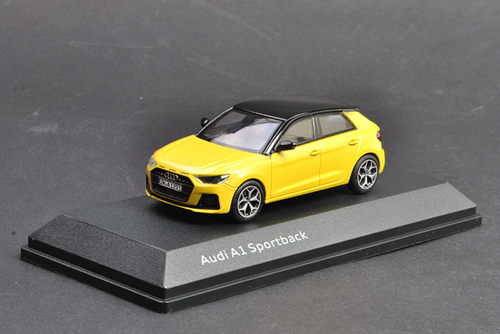 1/43 Dealer Edition Audi A1 Sportback (Yellow) Diecast Car Model