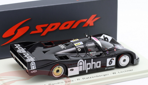 1/43 Spark 1989 Porsche 962C #6 24h LeMans Brun Motorsport Maurizio Sandro Sala, Roland Ratzenberger, Walter Lechner Car Model