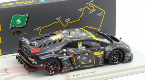 1/43 Spark 2016 Lamborghini Huracan GT3 Evo #55 FIA GT World Cup Macau FFF Racing Andre Couto Car Model