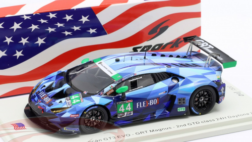 1/43 Spark 2020 Lamborghini Huracan GT3 Evo #44 24h Daytona GRT Magnus Marco Mapelli, Spencer Pumpelly, John Potter, Andy Lally Car Model