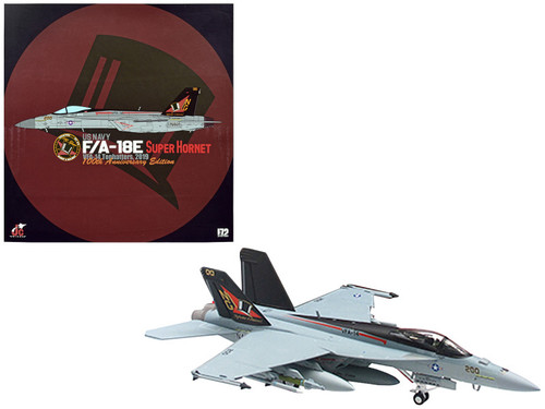 McDonnell Douglas F/A-18E Super Hornet Fighter Aircraft US Navy "100th Anniversary Edition" "VFA-14 Tophatters" (2019) Limited Edition to 600 pieces Worldwide 1/72 Diecast Model by JC Wings