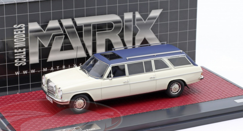 1/43 Matrix 1971 Mercedes-Benz V114 LWB Crayford Estate (White) Car Model