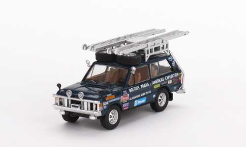 1/64 Mini GT Land Rover Range Rover 1971 British Trans-Americas Expedition (VXC-868K) Diecast Car Model