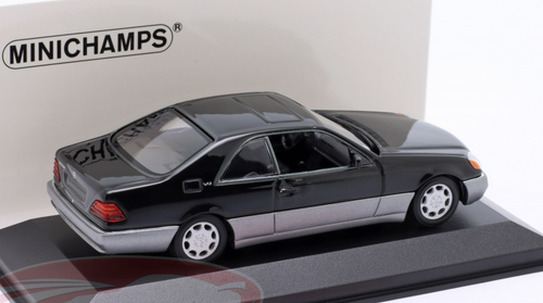 1/43 Minichamps 1992 Mercedes-Benz 600 SEC (C140) (Black) Car Model