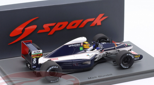 1/43 Spark 1991 Formula 1 Mark Blundell Brabham BT60Y #8 Belgian GP Car Model