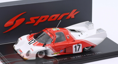 1/43 Spark 1980 Rondeau M379B #17 3rd 24h LeMans Jean Rondeau Gordon Spice, Jean-Michel Martin, Philippe Martin Car Model