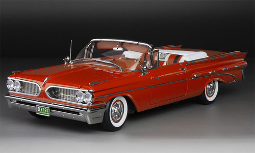 1/18 Sunstar 1959 Pontiac Bonneville Open Convertible (Red