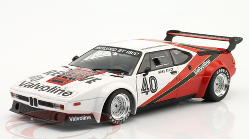 1/18 Werk83 1980 BMW M1 Procar #40 Winner Monaco ProCar Series Project Four Racing Hans-Joachim Stuck Car Model