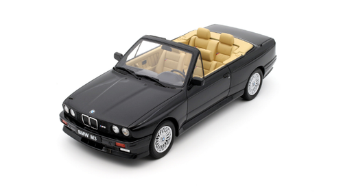 1/18 OTTO 1989 BMW E30 M3 Convertible (Black) Resin Car Model