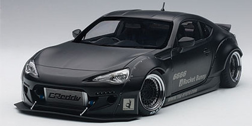 1/18 AUTOart Rocket Bunny Toyota 86 (Matte Black) Car Model