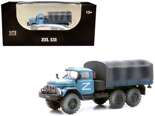ZIL 131 Cargo Truck Light Blue "Z" Russian Army 1/72 Diecast Model by Legion