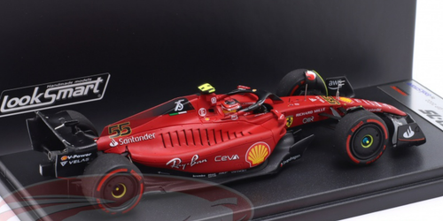 1/43 LookSmart 2022 Formula 1 Carlos Sainz Jr. Ferrari F1-75 #55 Winner British GP Car Model