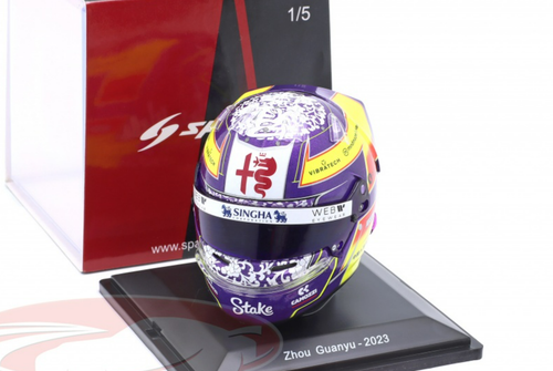 1/5 Spark 2023 Formula 1 Guanyu Zhou Alfa Romeo Helmet Model