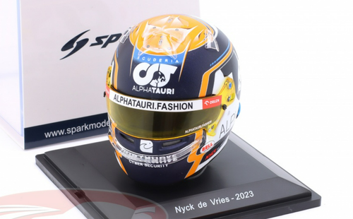 1/5 Spark 2023 Formula 1 Nyck de Vries AlphaTauri Helmet Model