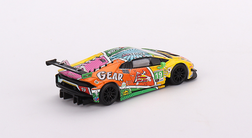 1/64 Mini GT Lamborghini Huracán GT3 EVO #19 GEAR Racing Diecast Car Model