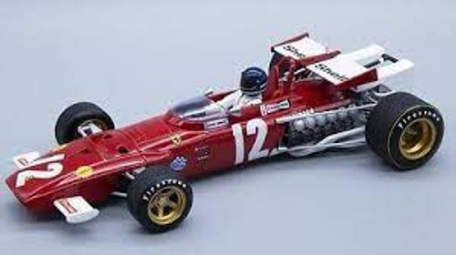 1/18 Tecnomodel 1970 Formula 1 Jacky Ickx Ferrari 312B #12 Winner Austria GP Car Model