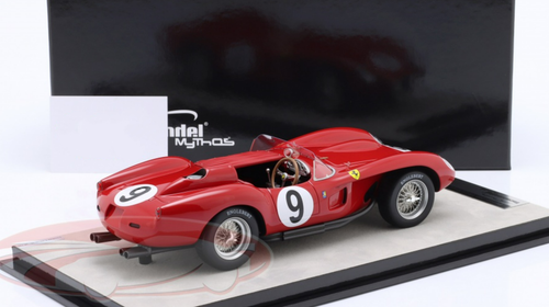 1/18 Tecnomodel 1957 Ferrari 250 TR #9 24h LeMans Scuderia Ferrari Olivier Gendebien, Maurice Trintignant Resin Car Model