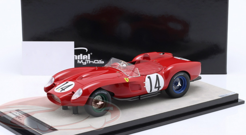 1/18 Tecnomodel 1958 Ferrari 250 TR #14 Winner 12h Sebring Scuderia Ferrari Phil Hill, Peter Collins Resin Car Model