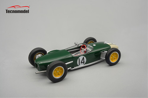 1/43 Tecnomodel 1960 Formula 1 Lotus 18 Championship GP Portugal Jim Clark #14 Resin Car Model