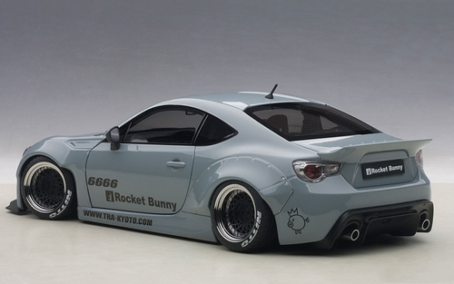 1/18 AUTOart Rocket Bunny Toyota 86 (Concrete Grey with Black Wheels) Car Model