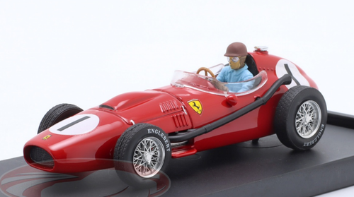 1/43 Brumm 1958 Formula 1 Peter Collins Ferrari 246 #1 winner British GP Car Model with Figure