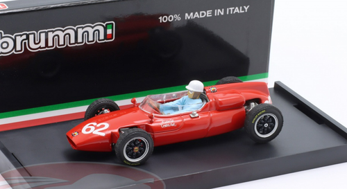 1/43 Brumm 1961 Formula 1 Lorenzo Bandini Cooper T53 #62 Italy GP Car Model with Driver Figure