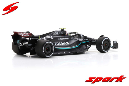 1/18 Spark 2023 Formula 1 Mercedes-AMG Petronas F1 W14 E Performance  No.44 Mercedes-AMG Petronas Formula One Team Lewis Hamilton 5th Saudi Arabian GP Resin Car Model