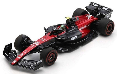 1/18 Spark 2023 Formula 1 Alfa Romeo F1 Team Stake C43 No.24 Alfa Romeo F1 Team ORLEN Zhou Guan Yu Resin Car Model