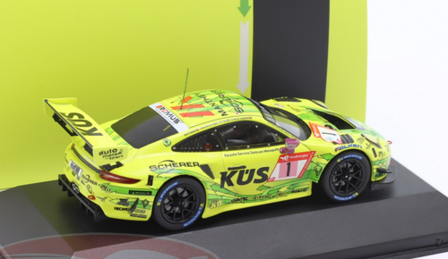 1/43 Ixo 2022 Porsche 911 GT3 R #1 24h Nürburgring Manthey-Racing Kevin Estre, Laurens Vanthoor, Frederic Makowiecki, Michael Christensen Car Model