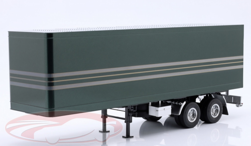 1/18 Road Kings Semi-Trailer (Dark Green & Silver) Diecast Model