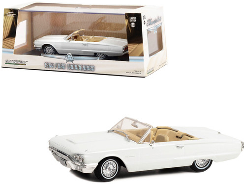 Diecast model cars Ford Thunderbird 1/64 Greenlight Hardtop red foncé 1964