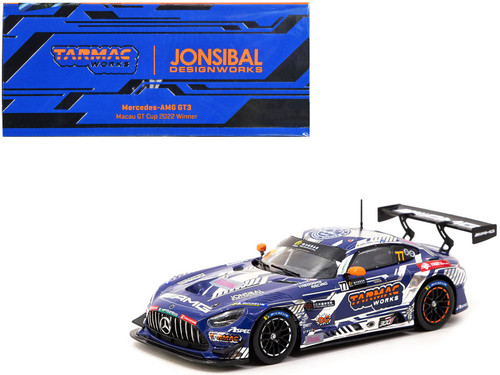 1/43 Tarmac Works Mercedes-AMG GT3 Macau GT Cup 2022 Winner Craft-Bamboo Racing Maro Engel 