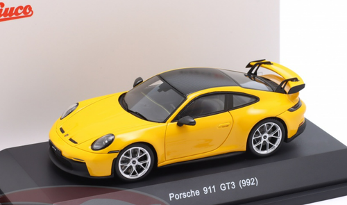 1/43 Schuco 2021 Porsche 911 (992) GT3 (Yellow) Car Model